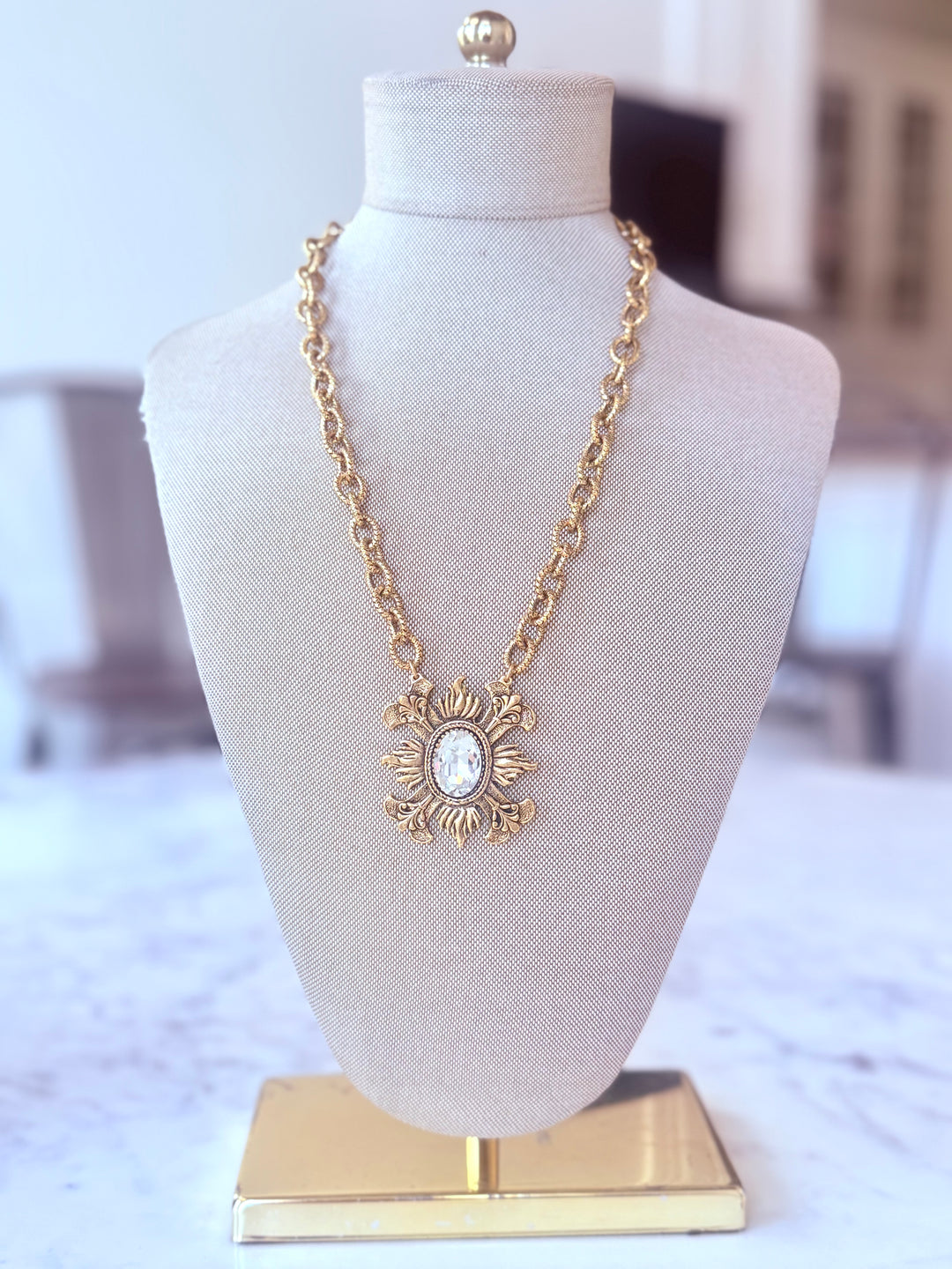 Erin Knight Vintage Insp Swarovski Crystal Brooch-Necklaces-Erin Knight Designs-Shop with Bloom West Boutique, Women's Fashion Boutique, Located in Houma, Louisiana