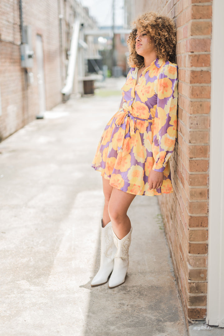 Amani Printed Woven Mini Dress-Mini Dresses-Flying Tomato-Shop with Bloom West Boutique, Women's Fashion Boutique, Located in Houma, Louisiana