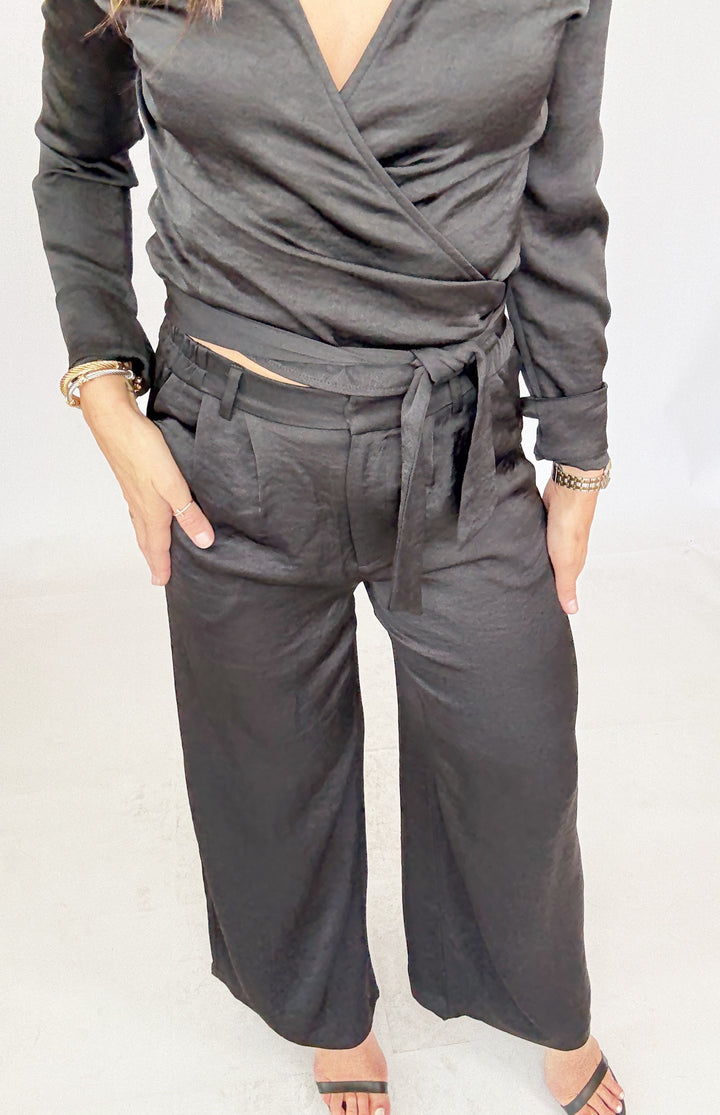 Rosie Wide Leg Pant-Pants-Allie Rose-Shop with Bloom West Boutique, Women's Fashion Boutique, Located in Houma, Louisiana