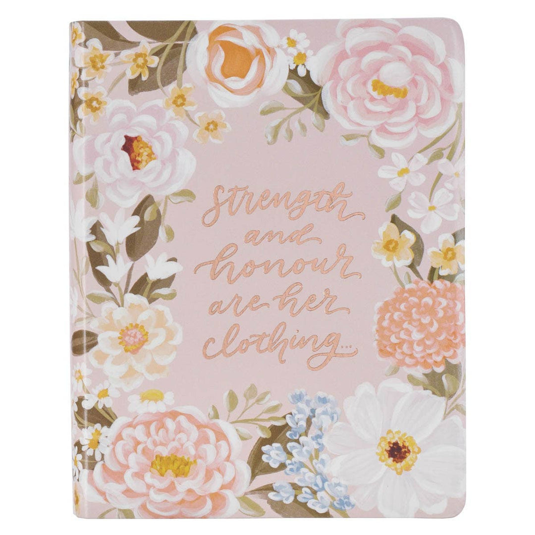 KJV Notetaking Bible Faux Leather Strength&Dignity Prov31:25-Accessories-Christian Art Gifts-Shop with Bloom West Boutique, Women's Fashion Boutique, Located in Houma, Louisiana