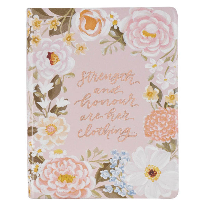 KJV Notetaking Bible Faux Leather Strength&Dignity Prov31:25-Accessories-Christian Art Gifts-Shop with Bloom West Boutique, Women's Fashion Boutique, Located in Houma, Louisiana