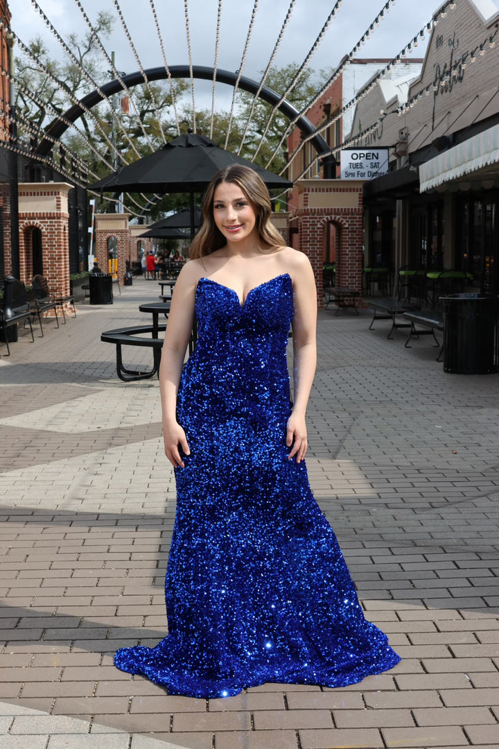 Alivia Sequin Mermaid Gown-Dresses-17 young dress-Shop with Bloom West Boutique, Women's Fashion Boutique, Located in Houma, Louisiana