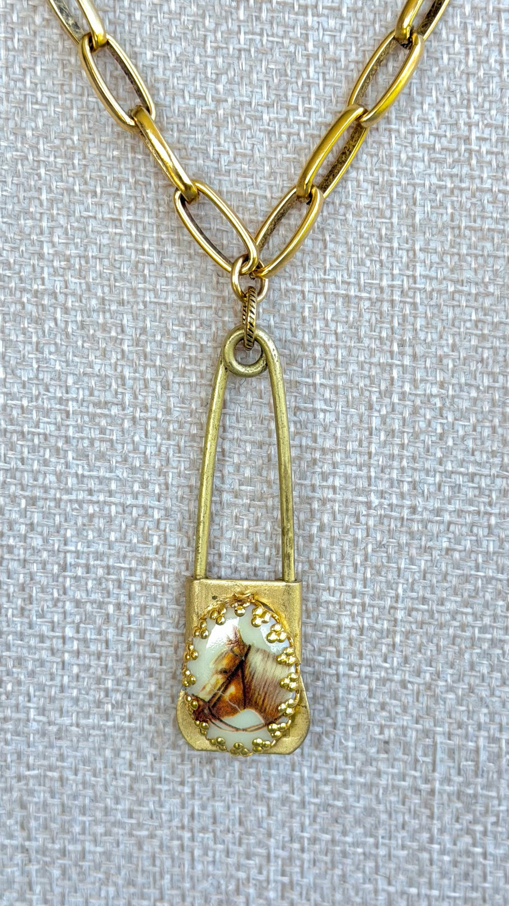 Erin Knight Cameo Horse Laundry Pin-Necklaces-Erin Knight Designs-Shop with Bloom West Boutique, Women's Fashion Boutique, Located in Houma, Louisiana
