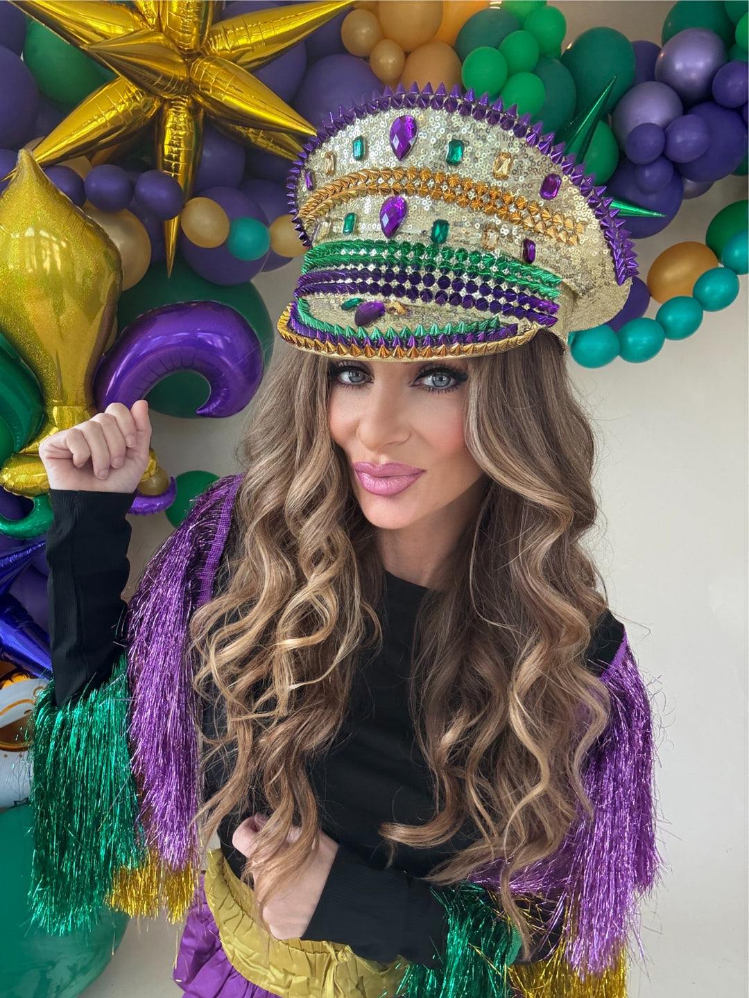 Mardi Gras Captains Hat-Hats-Nolaverse-Shop with Bloom West Boutique, Women's Fashion Boutique, Located in Houma, Louisiana