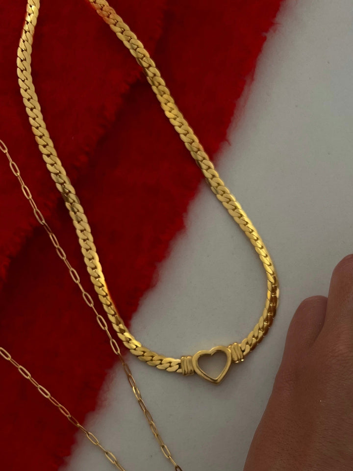 SMALL OPEN HEART NECKLACE-Chansuttpearls-Shop with Bloom West Boutique, Women&