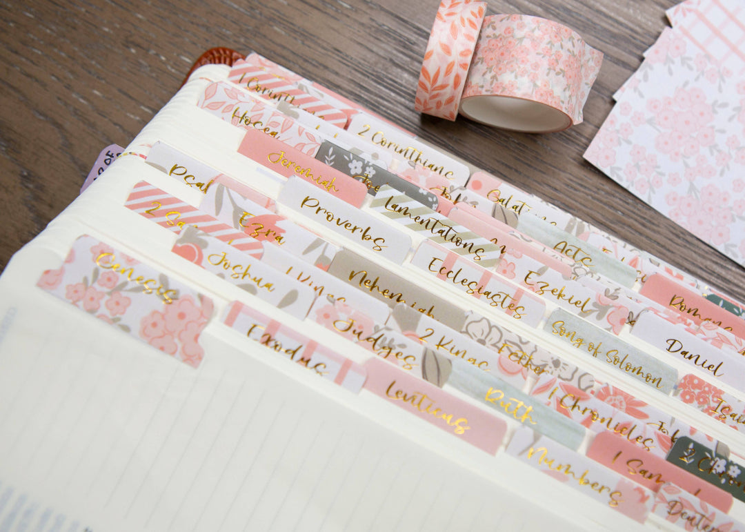 Pretty Peach Bible Book Tabs-Accessories-Chosen & Cherished-Shop with Bloom West Boutique, Women's Fashion Boutique, Located in Houma, Louisiana