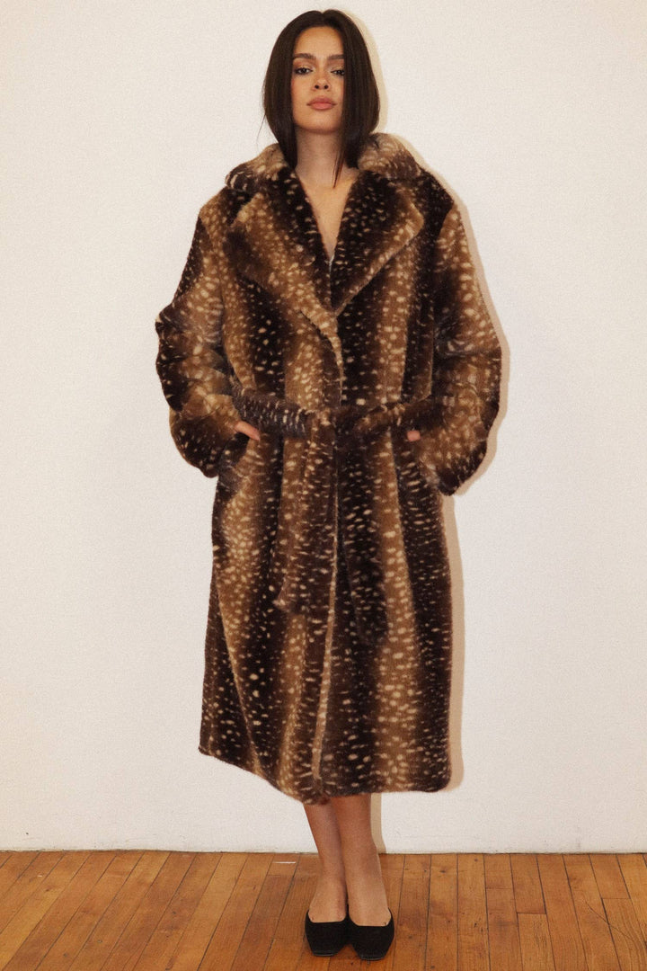 Faux Fur Midi Coat-Bailey Rose-Shop with Bloom West Boutique, Women&