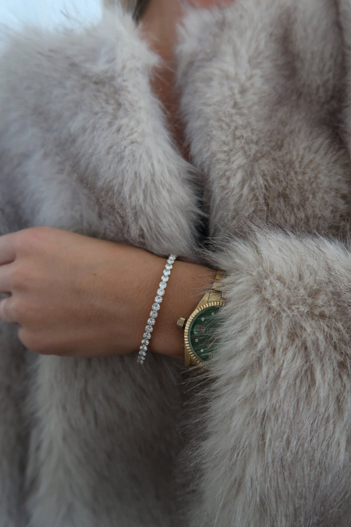 THICK STRETCHY TENNIS BRACELET-Chansuttpearls-Shop with Bloom West Boutique, Women&