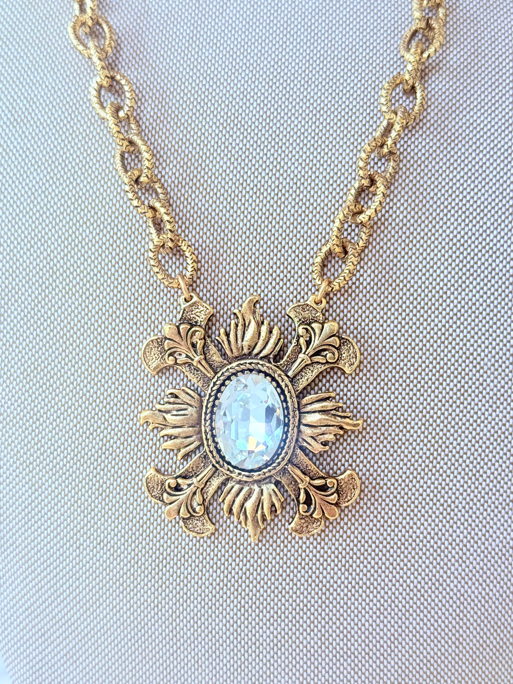 Erin Knight Vintage Insp Swarovski Crystal Brooch-Necklaces-Erin Knight Designs-Shop with Bloom West Boutique, Women's Fashion Boutique, Located in Houma, Louisiana