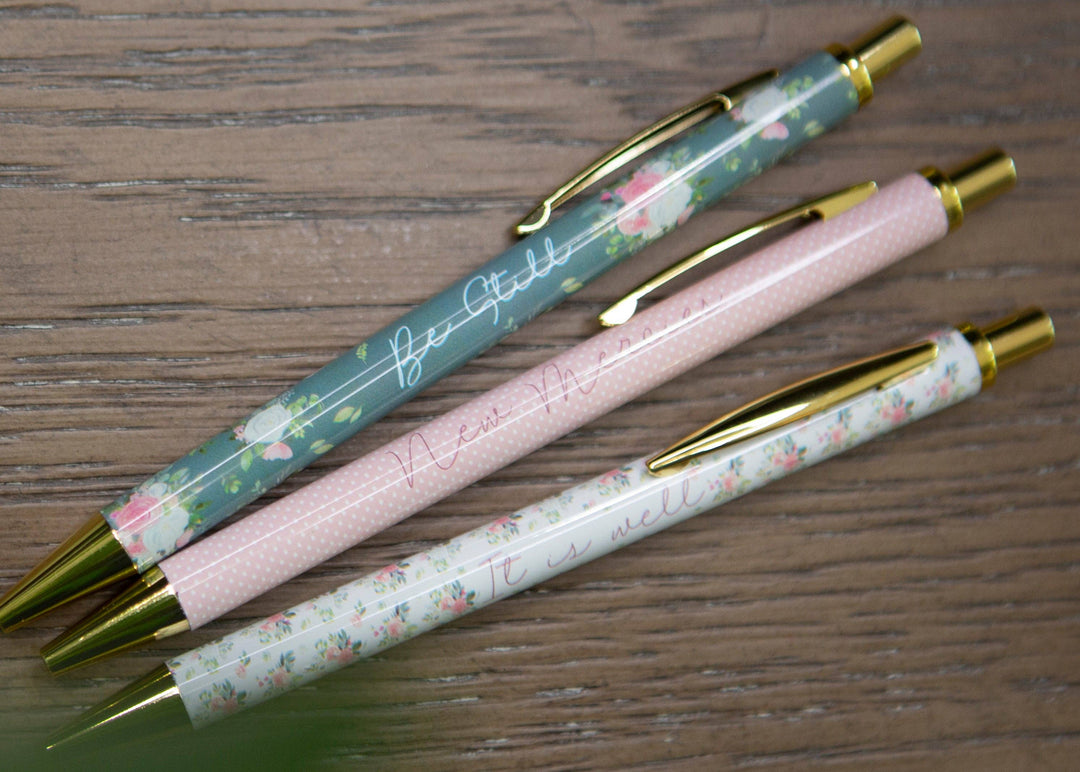 Be Still Bible Study Pens | Christian Pen Set-Accessories-Chosen & Cherished-Shop with Bloom West Boutique, Women's Fashion Boutique, Located in Houma, Louisiana