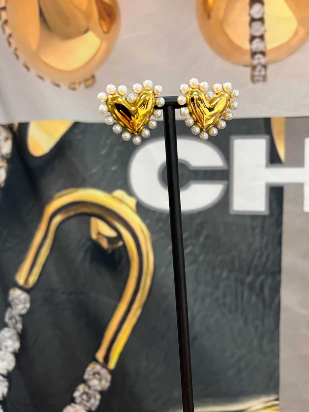 PEARL HEART EARRINGS-Earring-Chansuttpearls-Shop with Bloom West Boutique, Women&