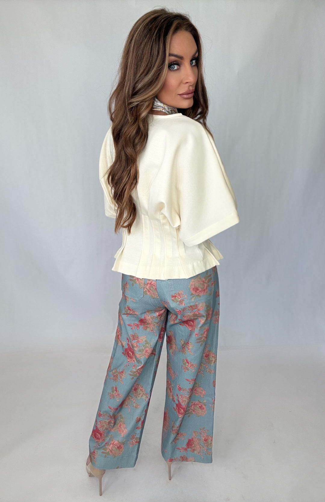 Cream Meadow Top-Tops-Entro-Shop with Bloom West Boutique, Women's Fashion Boutique, Located in Houma, Louisiana