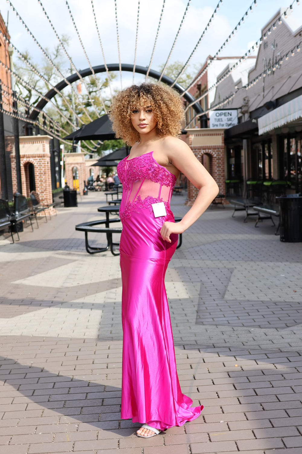 Nerida Strapless Lace & Satin Gown-Dresses-17 young dress-Shop with Bloom West Boutique, Women's Fashion Boutique, Located in Houma, Louisiana