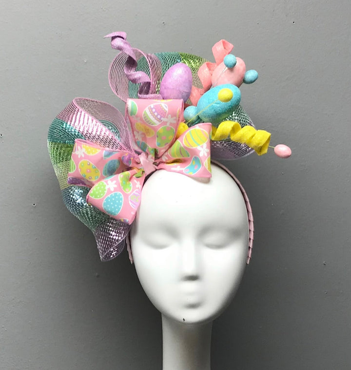Easter Fascinator Headpiece-Headbands-Bloom West Boutique-Shop with Bloom West Boutique, Women's Fashion Boutique, Located in Houma, Louisiana