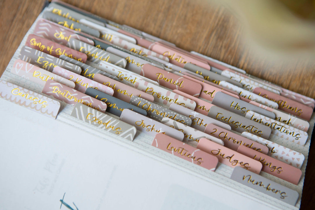 Bible Tabs | Neutral Bible Index Tabs-Accessories-Chosen & Cherished-Shop with Bloom West Boutique, Women's Fashion Boutique, Located in Houma, Louisiana