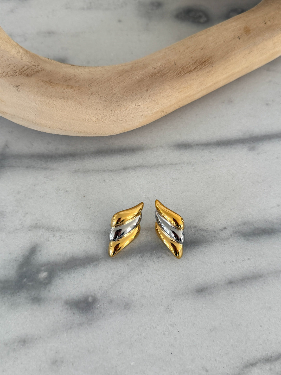 TWO TONED SARAH EARRING-Chansuttpearls-Shop with Bloom West Boutique, Women&