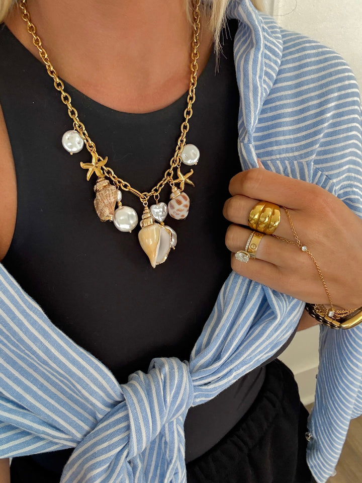 SHELL CHARM NECKLACE-Chansuttpearls-Shop with Bloom West Boutique, Women&