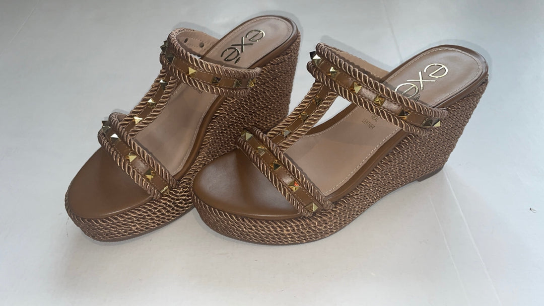 Valeria Bronze Rope Wedge-Wedges-KB Shoes-Shop with Bloom West Boutique, Women's Fashion Boutique, Located in Houma, Louisiana