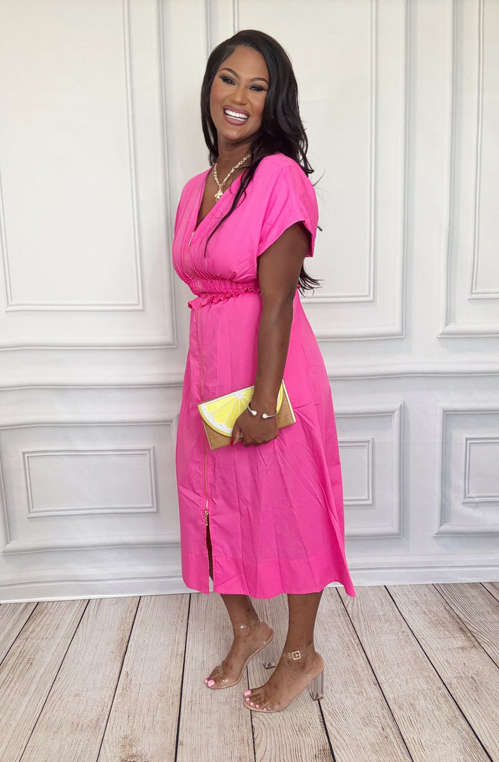 The Rosé Radiance Maxi Dress-Maxi Dresses-Entro-Shop with Bloom West Boutique, Women&