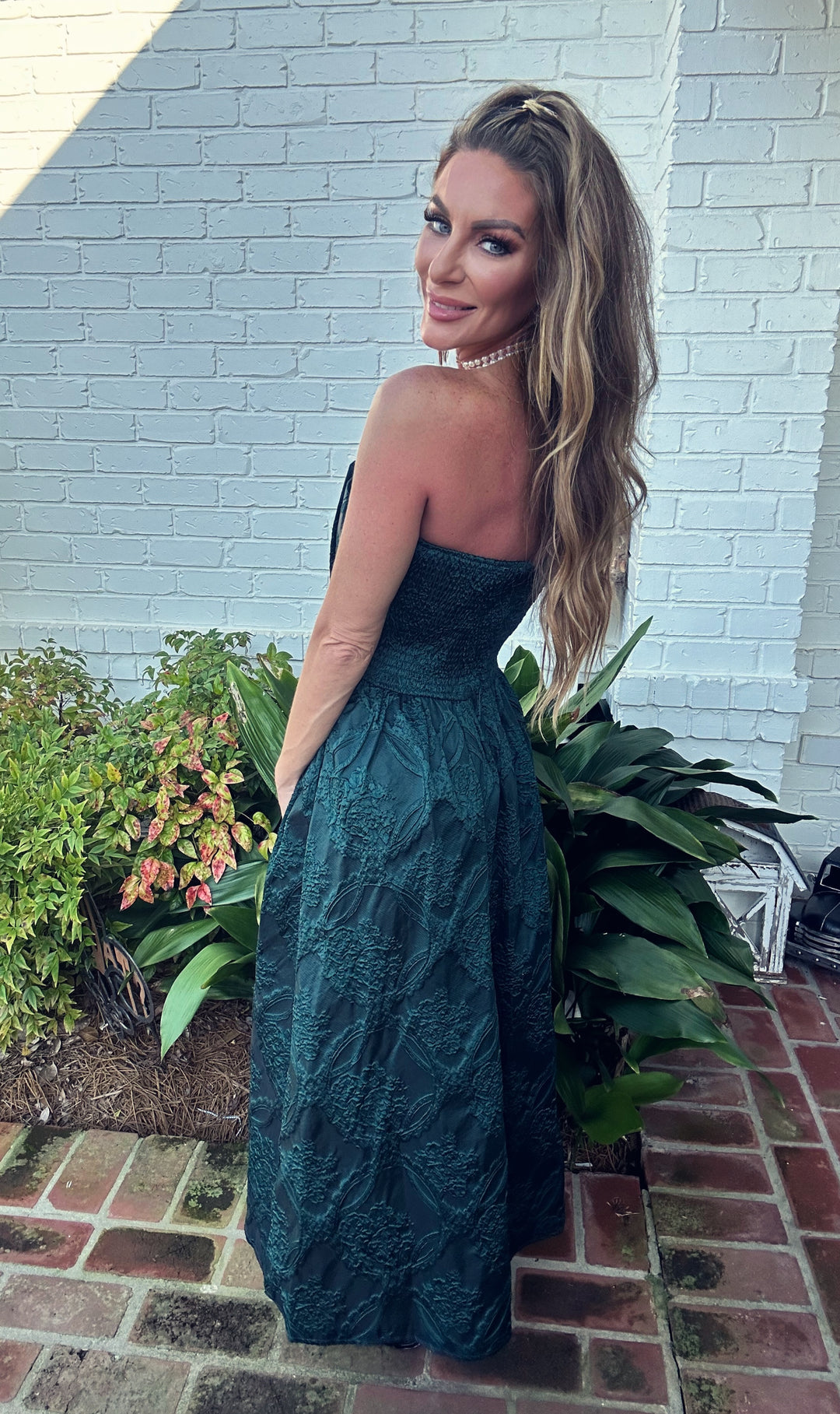 Noelle Strapless Maxi Dress-Maxi Dresses-Entro-Shop with Bloom West Boutique, Women's Fashion Boutique, Located in Houma, Louisiana