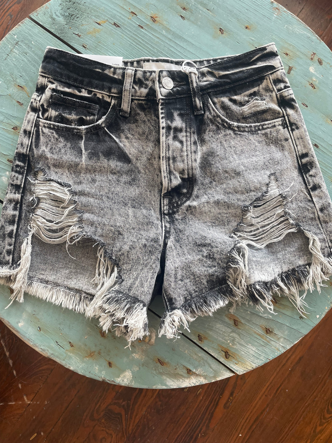 Sasha Super High Rise Mom Shorts W/Hidden Button-Shorts-vervet-Shop with Bloom West Boutique, Women's Fashion Boutique, Located in Houma, Louisiana