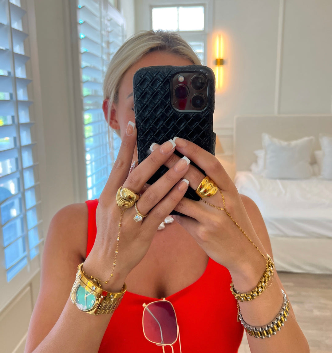 DIAMOND HAND CHAIN-Bracelet-Chansuttpearls-Shop with Bloom West Boutique, Women&