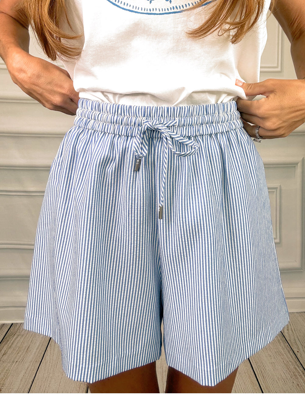 Seabreeze Society Shorts-Shorts-skies are blue-Shop with Bloom West Boutique, Women's Fashion Boutique, Located in Houma, Louisiana