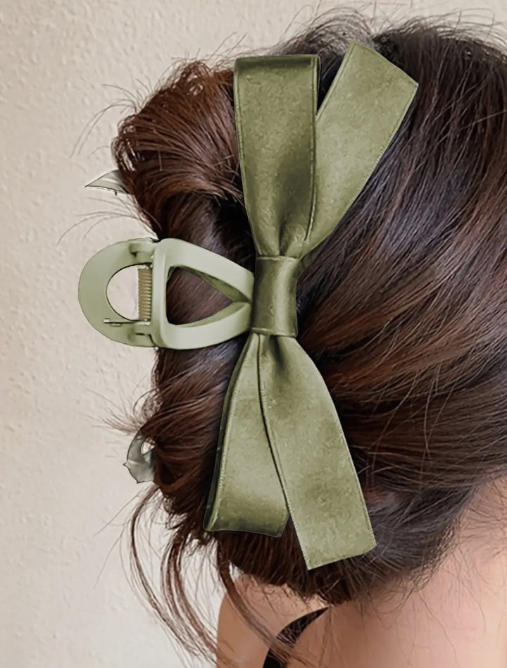 Holly Large Hair Clip with Bow-Hair Accessories-1 the Woman-Shop with Bloom West Boutique, Women's Fashion Boutique, Located in Houma, Louisiana