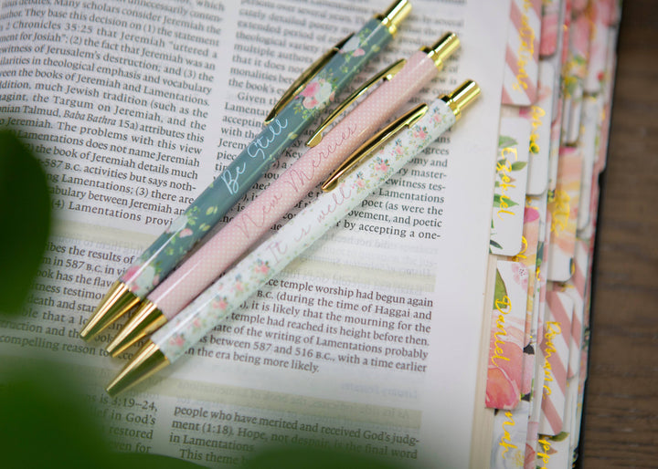 Be Still Bible Study Pens | Christian Pen Set-Accessories-Chosen & Cherished-Shop with Bloom West Boutique, Women's Fashion Boutique, Located in Houma, Louisiana