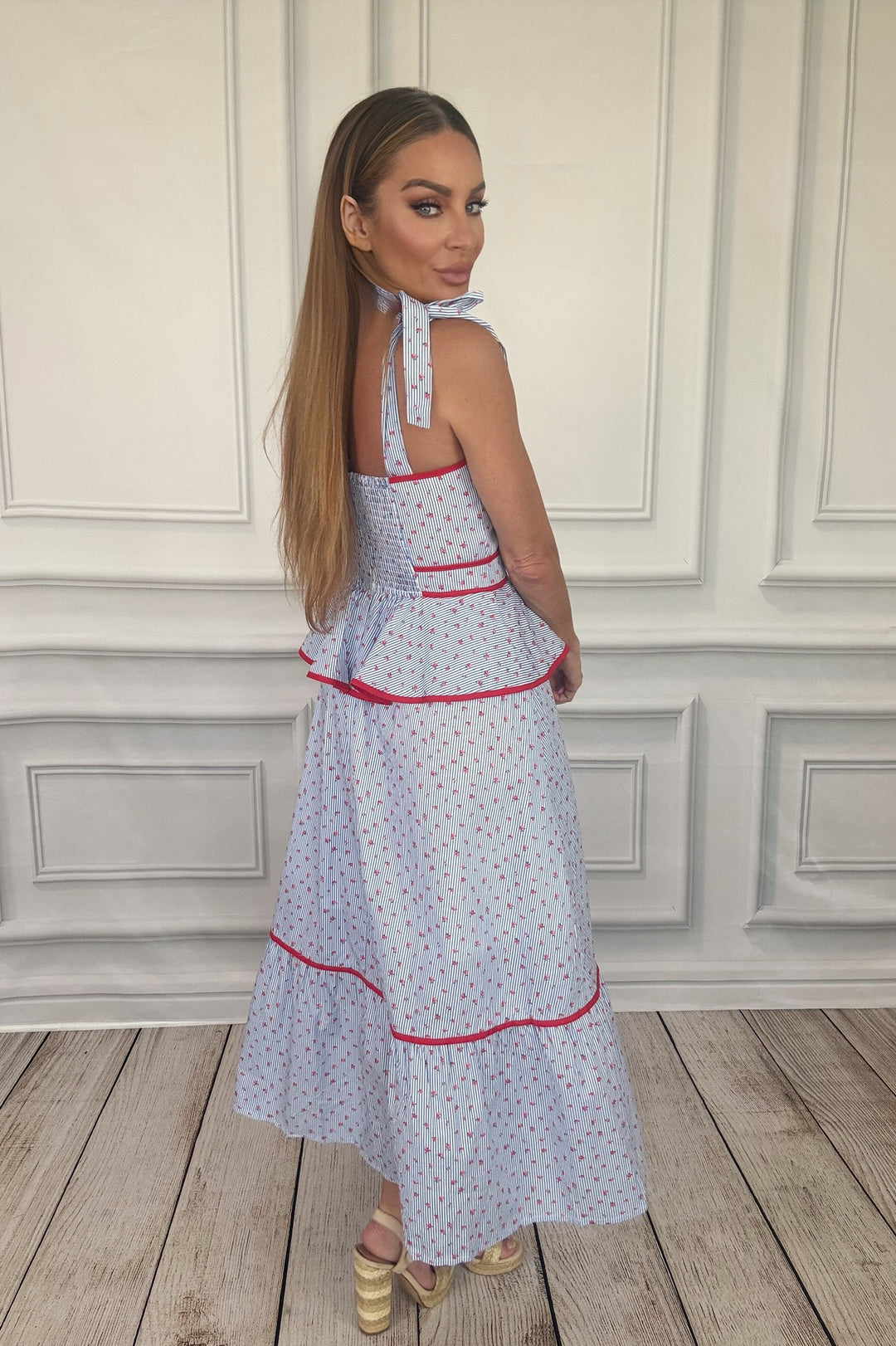 Scarlet Whispers Corset Midi Dress-Midi Dresses-Entro-Shop with Bloom West Boutique, Women&
