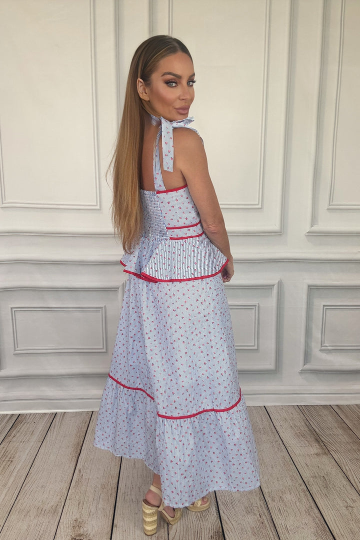 Scarlet Whispers Corset Midi Dress-Midi Dresses-Entro-Shop with Bloom West Boutique, Women&