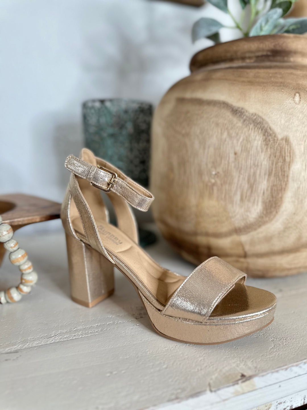 Starstone Gold Strap Heel-Heels-Chinese Laundry-Shop with Bloom West Boutique, Women's Fashion Boutique, Located in Houma, Louisiana