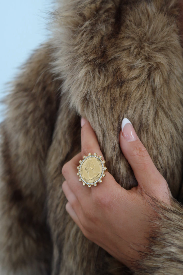 BLING COIN RING-Chansuttpearls-Shop with Bloom West Boutique, Women&