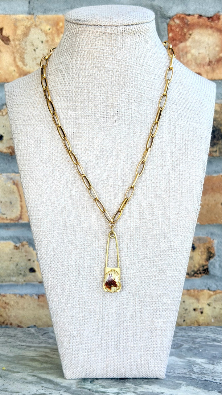Erin Knight Vintage Horse Laundry Pin-Necklaces-Erin Knight Designs-Shop with Bloom West Boutique, Women&