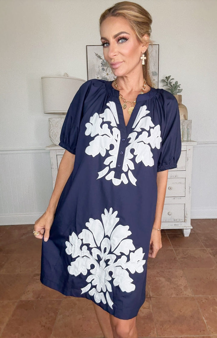 Evelyn Bloom Dress-Dresses-Entro-Shop with Bloom West Boutique, Women's Fashion Boutique, Located in Houma, Louisiana