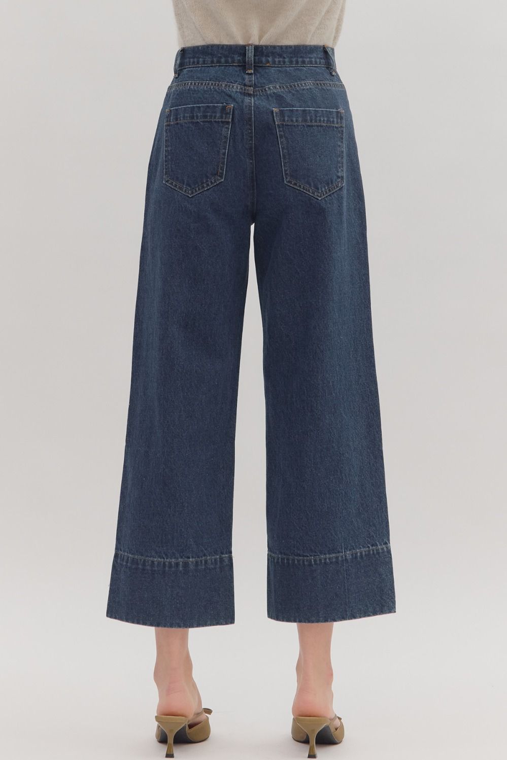 Everly Wide Legs Denim Jeans-Pants-Entro-Shop with Bloom West Boutique, Women's Fashion Boutique, Located in Houma, Louisiana