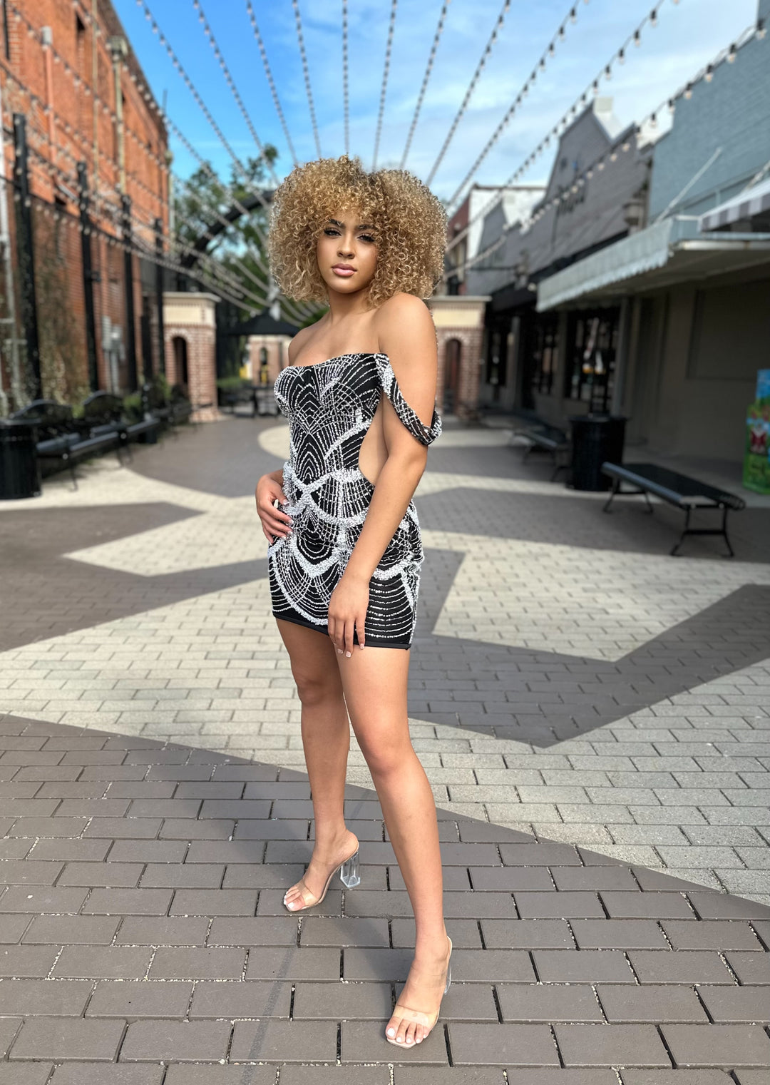 Sequin And Pearl Embellished Dress | Bloom West Boutique | Houma, LA Sequin And Pearl Embellished Dress | Bloom West Boutique | Houma, LA