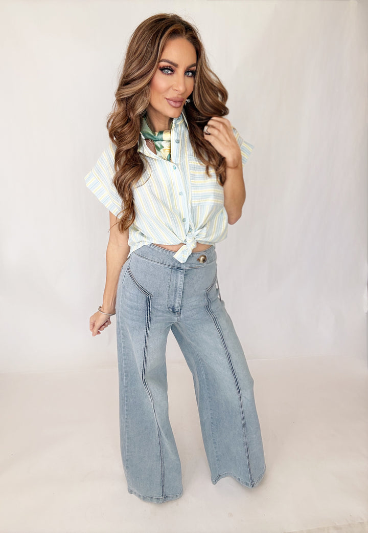 The Monroe High Waist Pant-Pants-Fate By LFD-Shop with Bloom West Boutique, Women's Fashion Boutique, Located in Houma, Louisiana