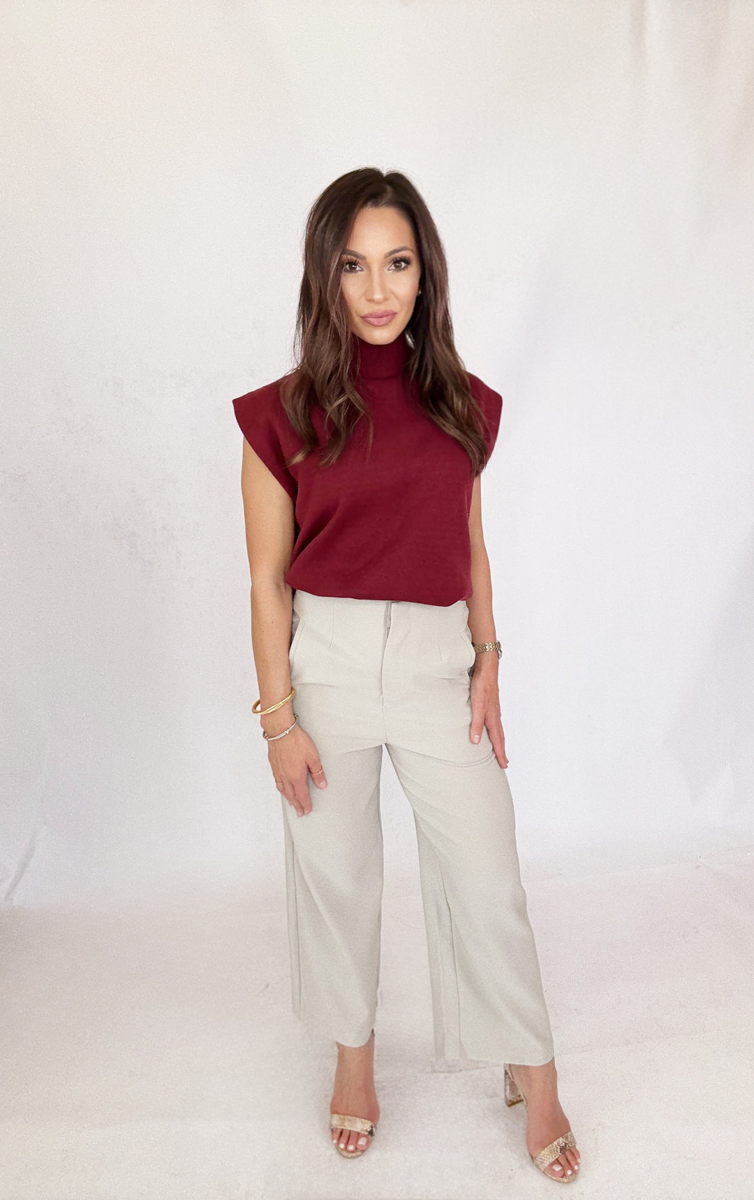 The Willow Beige Pant-Pants-Glam-Shop with Bloom West Boutique, Women's Fashion Boutique, Located in Houma, Louisiana