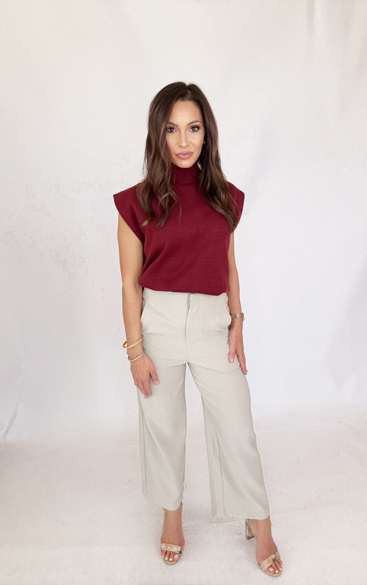 The Willow Beige Pant-Pants-Glam-Shop with Bloom West Boutique, Women's Fashion Boutique, Located in Houma, Louisiana