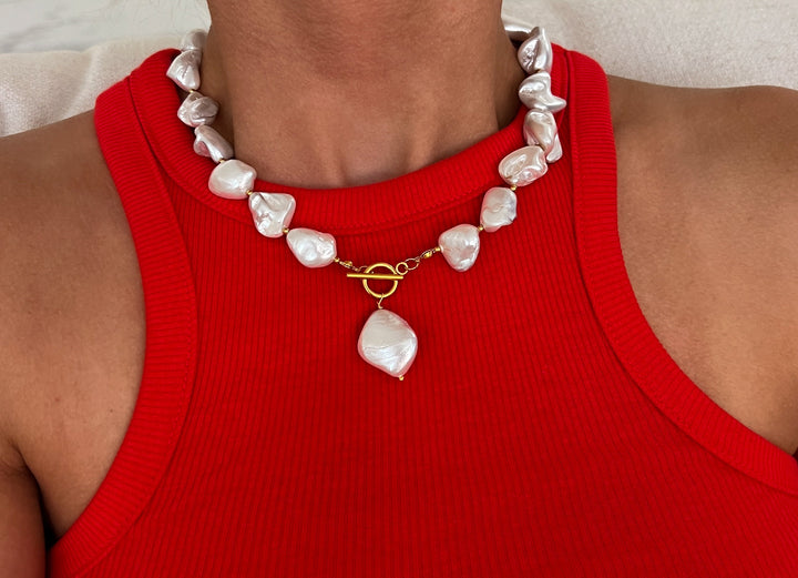 CHUNKY PEARL NECKLACE-Necklace-Chansuttpearls-Shop with Bloom West Boutique, Women&