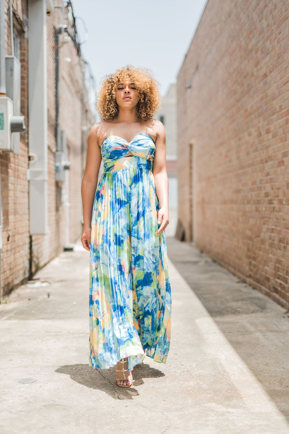 Nyla Printed Woven Jumpsuit-Jumpsuits-Bloom West Boutique-Shop with Bloom West Boutique, Women's Fashion Boutique, Located in Houma, Louisiana