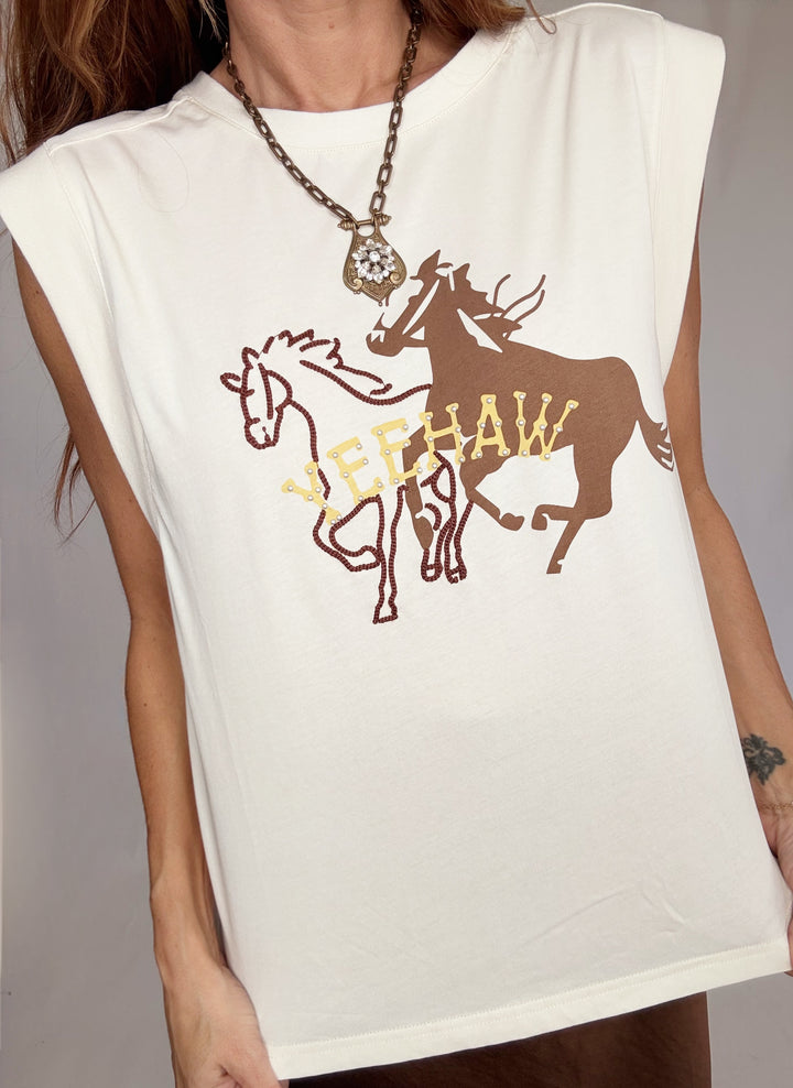 Twin Stallions Top-Tops-skies are blue-Shop with Bloom West Boutique, Women's Fashion Boutique, Located in Houma, Louisiana