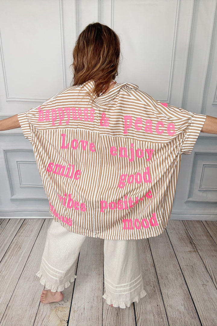 Words Are Free Top-Tops-Gold and Silver-Shop with Bloom West Boutique, Women's Fashion Boutique, Located in Houma, Louisiana