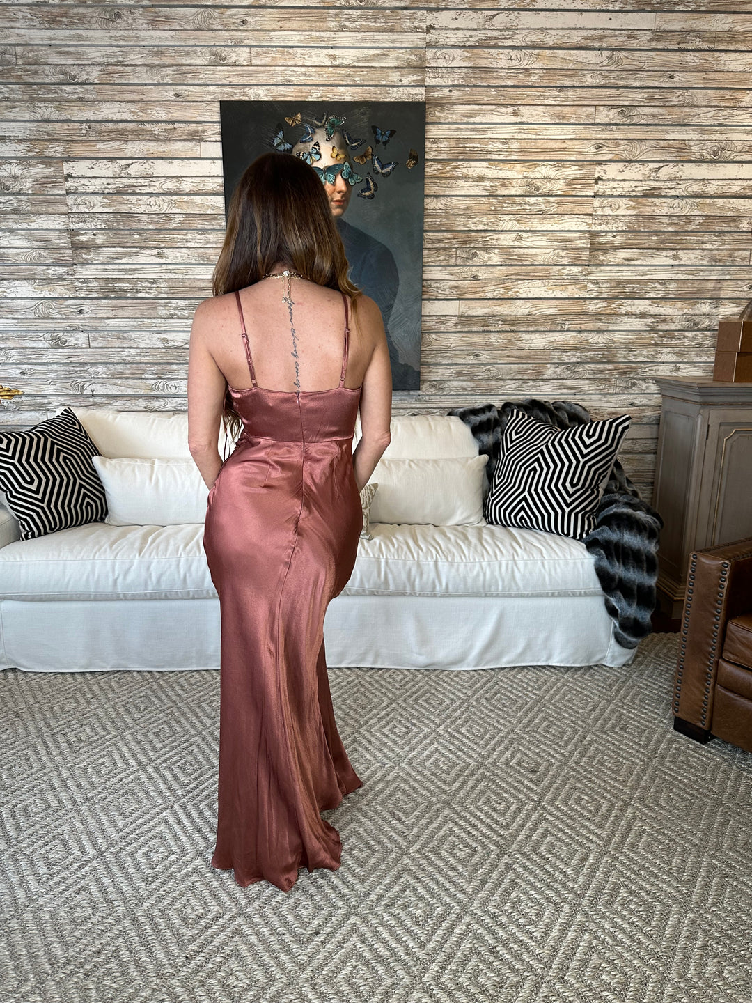Elodie Spaghetti Strap Woven Maxi Dress-Dresses-dress forum-Shop with Bloom West Boutique, Women's Fashion Boutique, Located in Houma, Louisiana