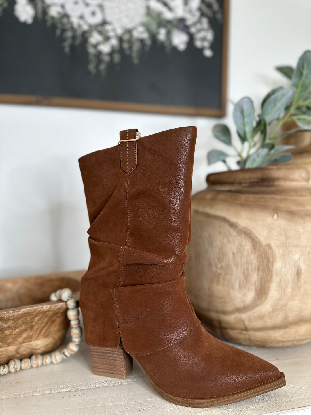 Mia West Slouch Boot-Boots-Bloom West Boutique-Shop with Bloom West Boutique, Women's Fashion Boutique, Located in Houma, Louisiana