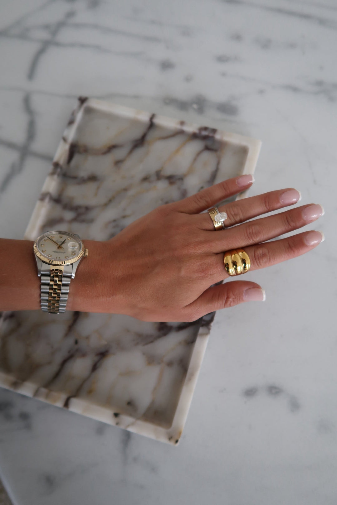 LARGE GOLD SHELL RING-Ring-Chansuttpearls-Shop with Bloom West Boutique, Women&