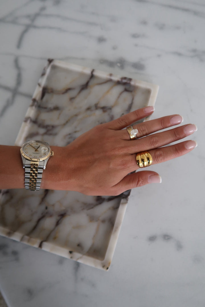 LARGE GOLD SHELL RING-Ring-Chansuttpearls-Shop with Bloom West Boutique, Women&