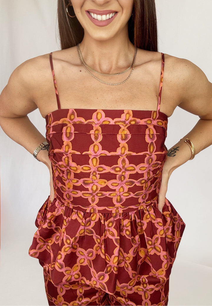 Rosaline Peplum Top-Tops-Strut and Bolt-Shop with Bloom West Boutique, Women's Fashion Boutique, Located in Houma, Louisiana