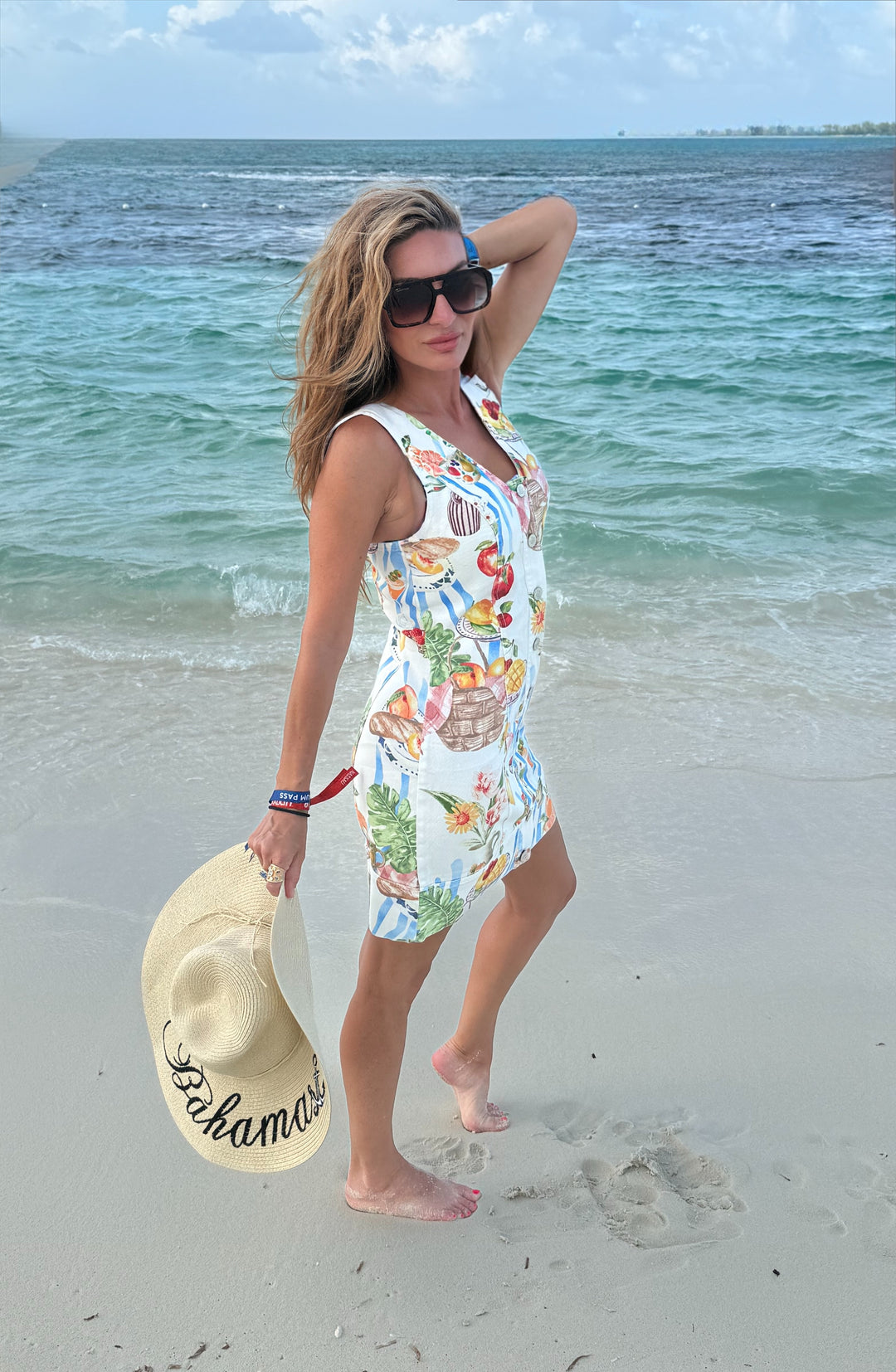 Positano Picnic Mini Dress-Mini Dresses-skies are blue-Shop with Bloom West Boutique, Women&